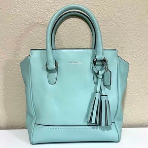 Coach Legacy Leather Mini Tanner Mint Green